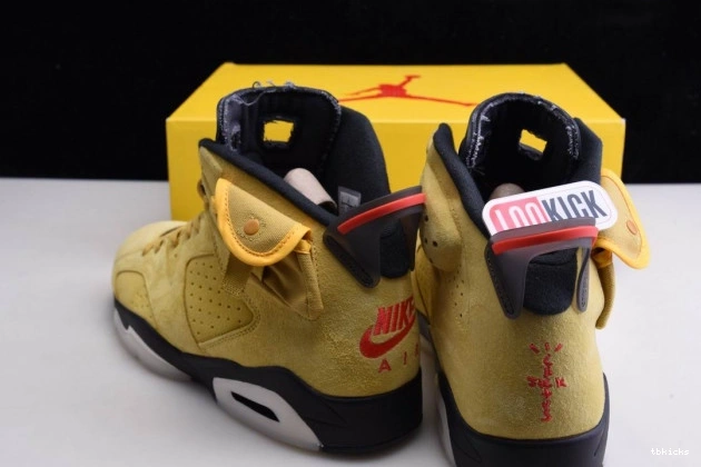 Reps TBK CN1084-300 6 TRAVIS YELLOW X SCOTT AIR JORDAN 0816